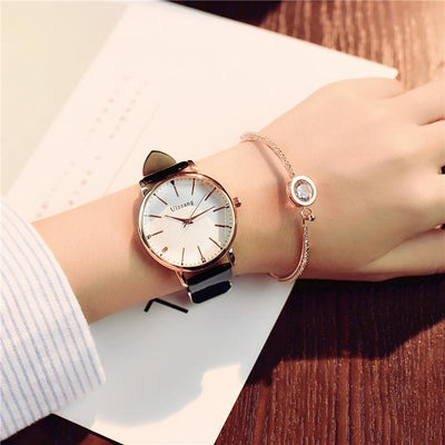 Polygonal dial design women watches