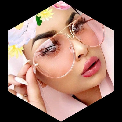Over sized Aviator Sunglasses Women Shades