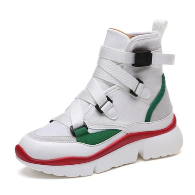 High Top Sneakers Women PU Leather