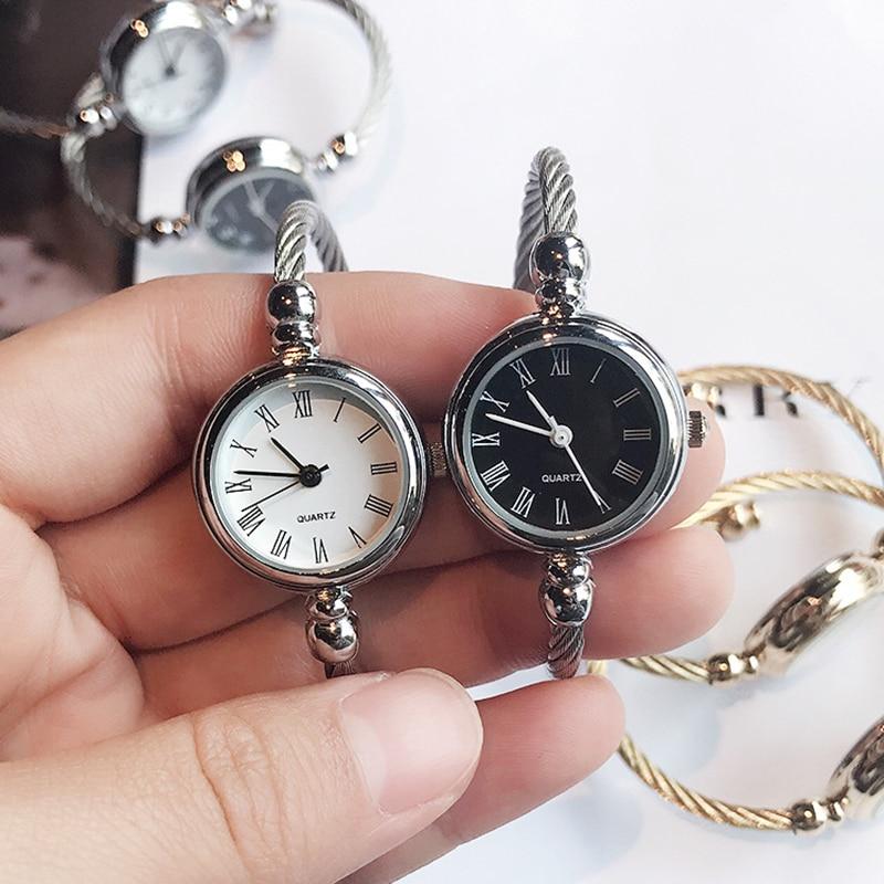 Simple silver women watches