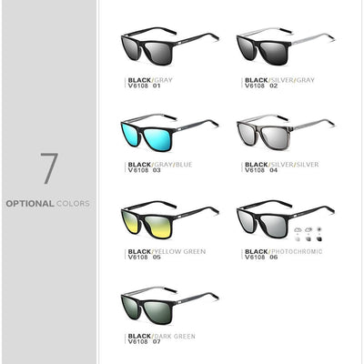 Unisex Retro Aluminum Glasses