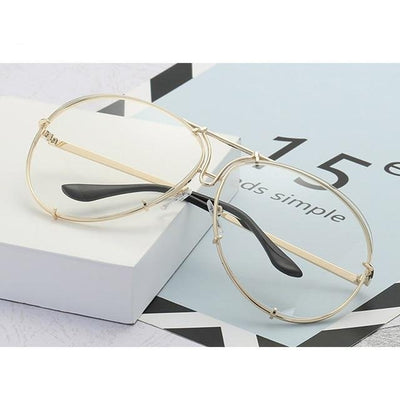 Over sized Aviator Sunglasses Women Shades
