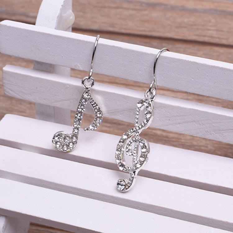 Asymmetric Personality Trendy Music Notes Earring
