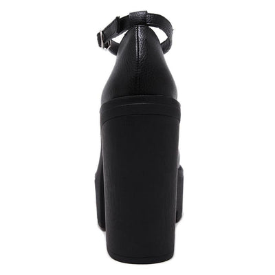 casual high-heeled platform pumps