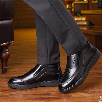 Snow Boots Winter Soft Genuine Leather Shoes