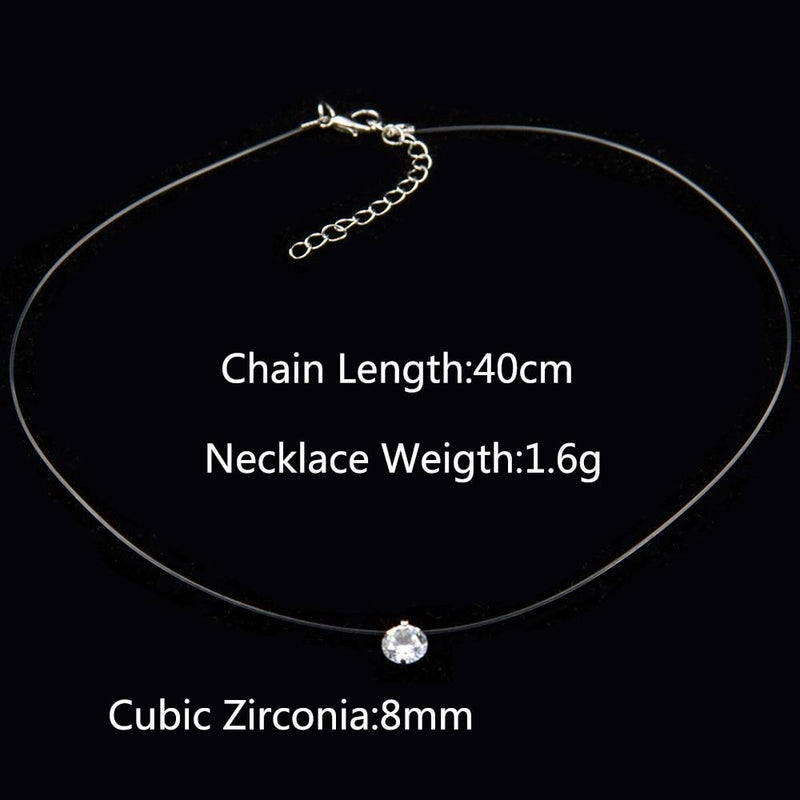 Female Transparent Fishing Line Necklace