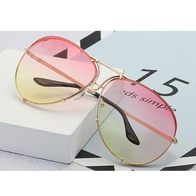 Over sized Aviator Sunglasses Women Shades