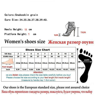 Woman Snake Boots Sandals