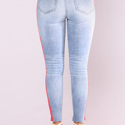 Classic High Waist Skinny Stretch Pencil Denim Pants