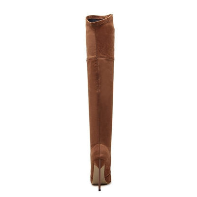 over the knee boots high heels woman shoes