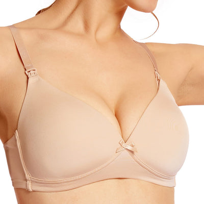 Women's Basic Lightly Padded Wirefree Maternity Nursing Bra