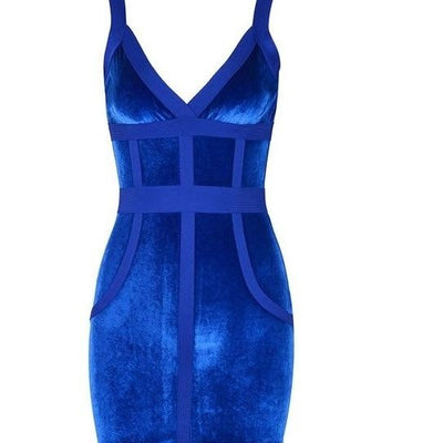 Women Sleeveless Sexy V-neck Bodycon, Evening Elegant Party Celebrity Club Dresses
