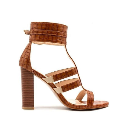 Women Ankle Strap Gladiator Heels High Sandals
