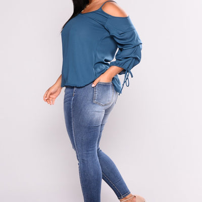 Women Plus Size Push Up Jean Denim