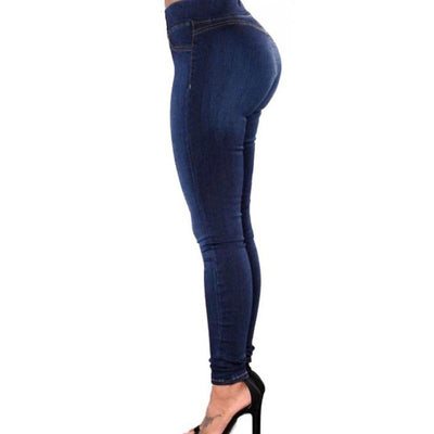 High Waist Skinny Pencil Denim Pants