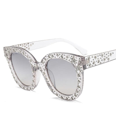 Vintage Square Cat Eye Sunglasses Women