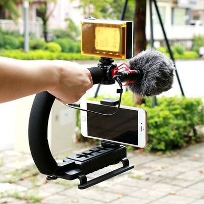 U-Grip Triple Shoe Mount Video Action Stabilizing Handle