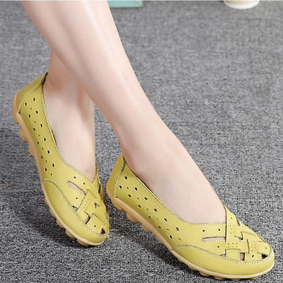 Genuine Leather Flat Shoes