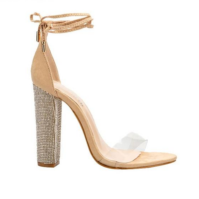 Women Sandals Ankle Strap Pumps Super High Heels