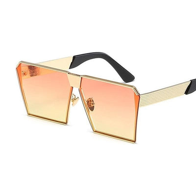 Square Designer Gradient Clear Sunglasses