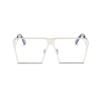 Square Designer Gradient Clear Sunglasses