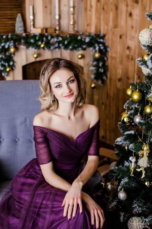 Long Purple Red Gray Cheap Evening Dress