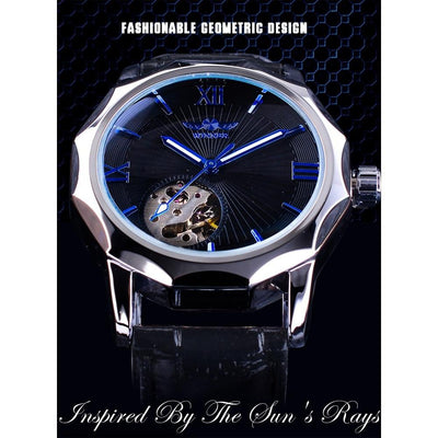 Blue Ocean Geometry Design Men's Top Watch