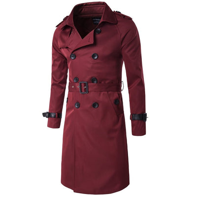 New Trench Coat Men Brand Clothing