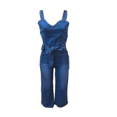 Woman Jumpsuit High Waist Jean