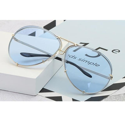 Over sized Aviator Sunglasses Women Shades
