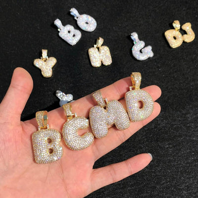 A-Z Custom Name Necklaces & Pendant Chain For Hip Hop Men & Women