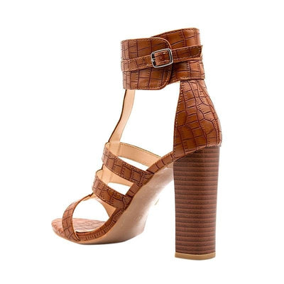 Women Ankle Strap Gladiator Heels High Sandals