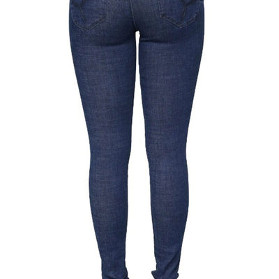 Women High Waist skinny sexy slim street wear button Jeans