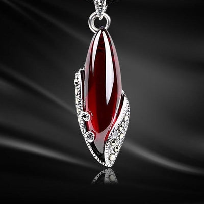 925 Sterling Silver Garnet Pendants