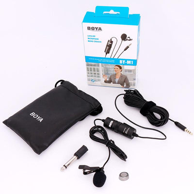 M1 Lavalier Audio Video Phone Microphone Condenser Mic