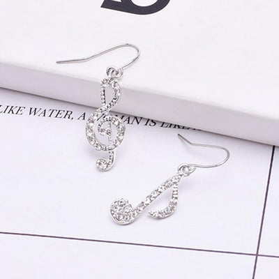 Asymmetric Personality Trendy Music Notes Earring