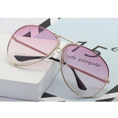Over sized Aviator Sunglasses Women Shades