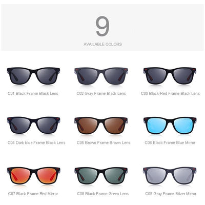 Men Women Rivet Polarized Sunglasses