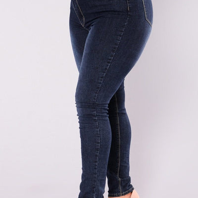 Plus Size High Waist Skinny Pencil Jeans