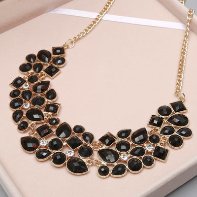 8 Colors Multi color Big Pendant Clavicle Chain Necklace