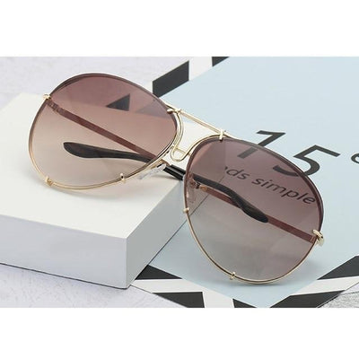 Over sized Aviator Sunglasses Women Shades