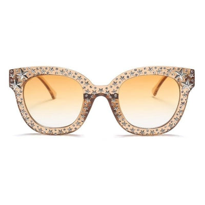 Vintage Square Cat Eye Sunglasses Women