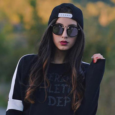 Ladies Oval Mirror Sunglasses