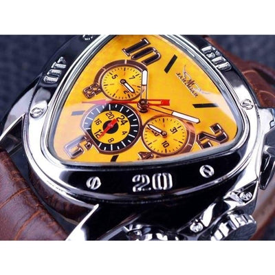 Sport Racing Design Geometric Watch.