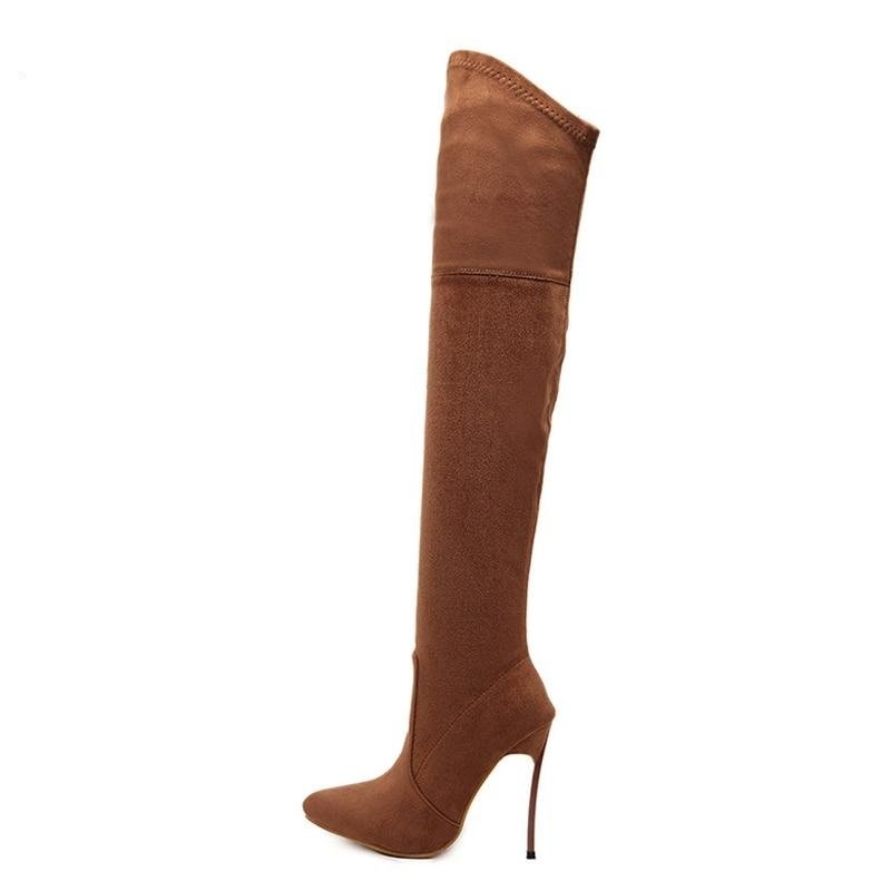 over the knee boots high heels woman shoes