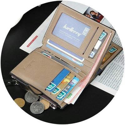 Leather Men  Leather Wallets Zipper