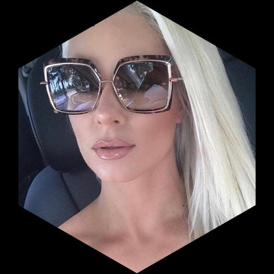 Woman Cat Eye Pink Sunglasses
