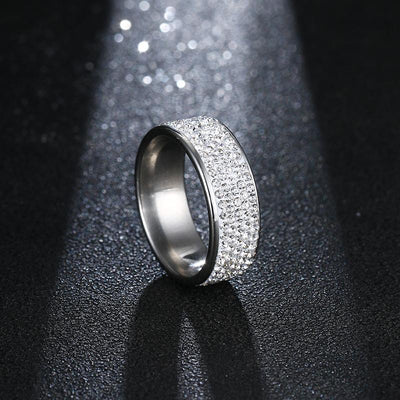 8MM Titanium Stainless Steel Rings
