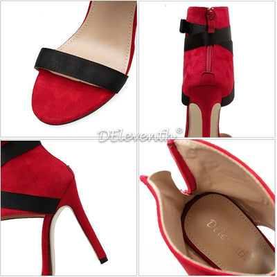 Women Cloth Belt Rome Gladiator Peep-Toe Sandal