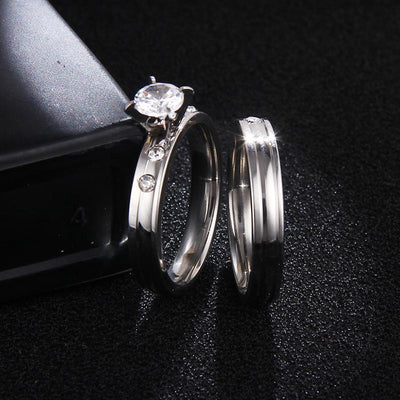 Stainless Steel Wedding Ring For Lovers